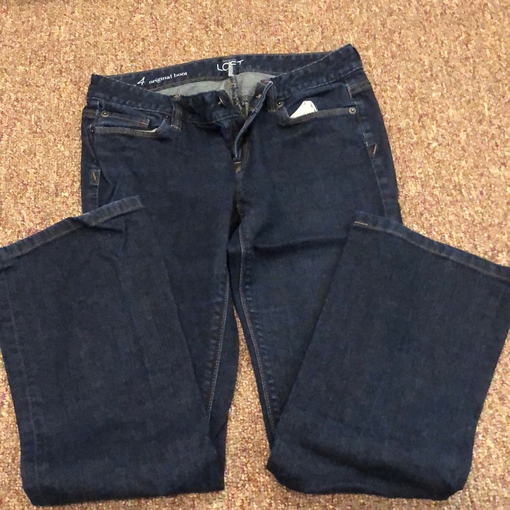 Ann Taylor Lift Blue Jeans Size 4 original boot